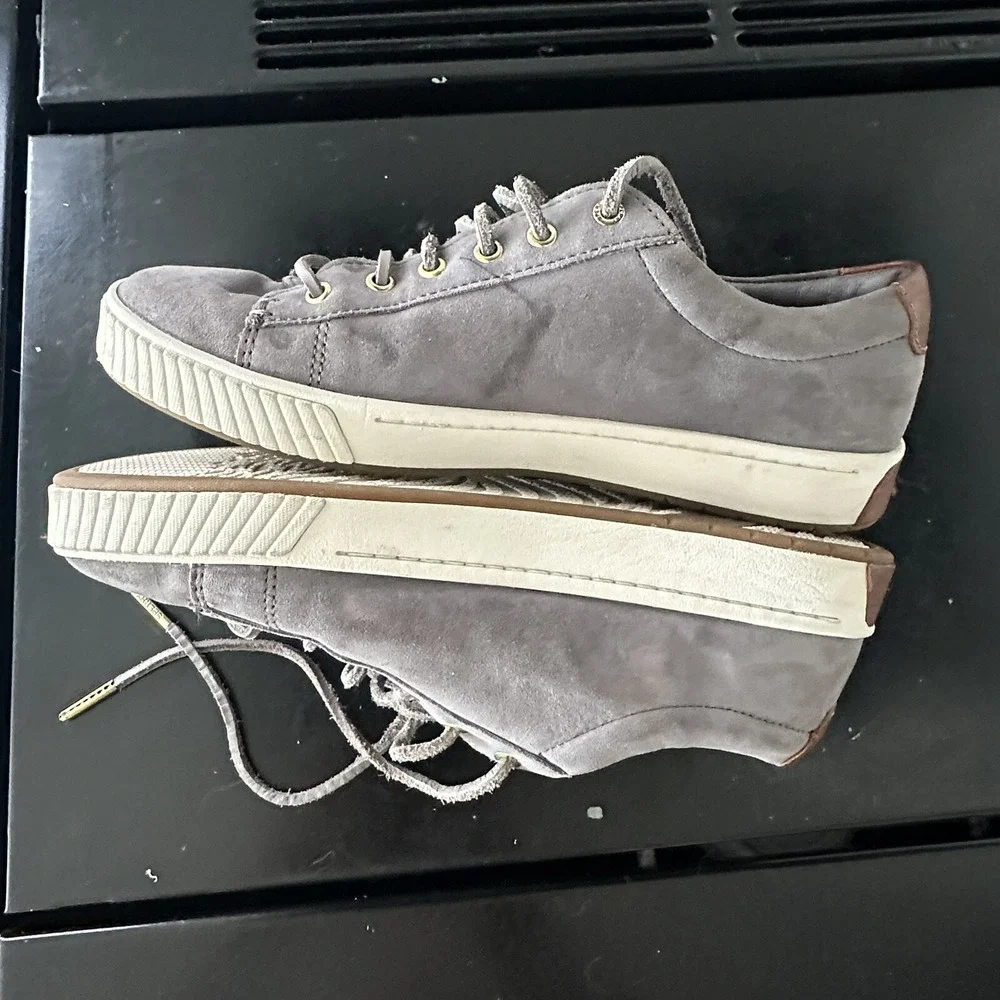 SPERRY‎ Boat Shoes Size 8.5 Women's Gray Suede Vulcanized Nautical Leisurewear